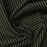 Black Vertical-Stripe Jersey Knit, Cotton — photo 3