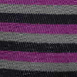 Purple Horizontal-Stripe Rib Knit, Polyester — photo 3