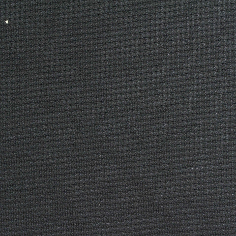 Charcoal Micro-Square Waffle Knit, Poly-Cotton