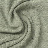 Light Grey Marl Rib Knit, Cotton — photo 3