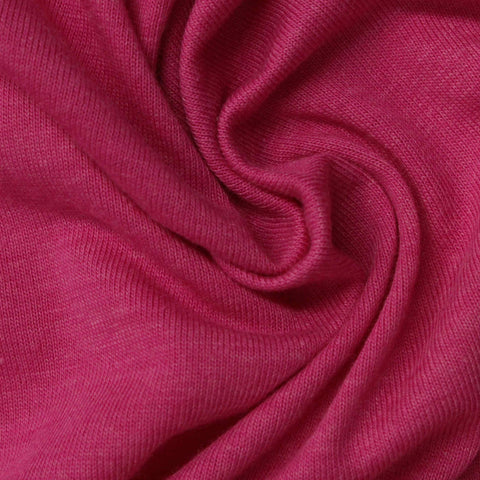 Polyester Cotton Jersey Knit Fabric, 124 gsm, 155 cm — Pink