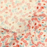 Pink Flowers Woven, Viscose — photo 3