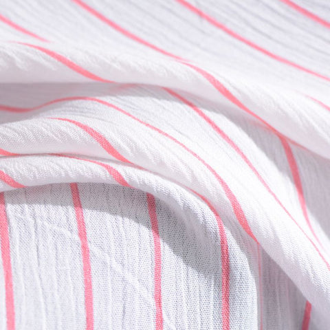 100% Viscose Crepe Fabric, 125 gsm, 128 cm — White