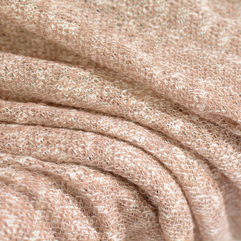 Light Beige Marl Jacquard, Poly-Cotton