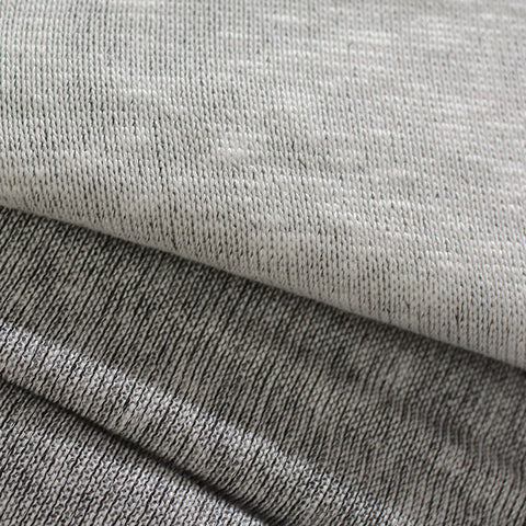 Grey Marl Chunky Knit, Viscose, 245 gsm