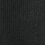 Viscose Stretch Rib Knit Fabric, 175 gsm, 185 cm — Black — photo 3
