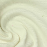 Cotton Stretch Rib Knit Fabric, 440 gsm, 130 cm — White — photo 3