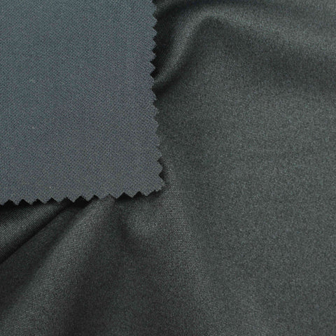 Dark Grey-Green Marl Interlock Knit, Polyester, 301 gsm