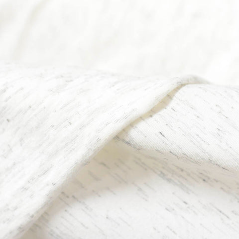 Light Grey Marl Jersey Knit, Cotton, 153 gsm