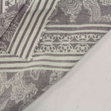 Cream Vertical-Stripe Woven, Viscose — photo 3