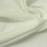 Cotton Polyester Stretch Waffle Knit Fabric, 160 gsm, 150 cm — Green — photo 3