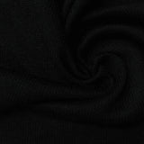 Viscose Polyester Stretch Chunky Knit Fabric, 189 gsm, 165 cm — Black — photo 3