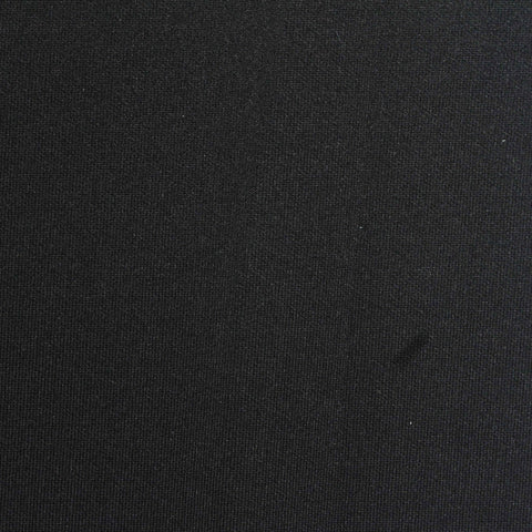 Washed Polyester Modal Stretch Scuba Knit Fabric, 380 gsm, 158 cm — Black