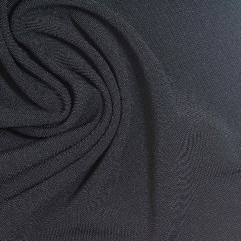 100% Polyester ITY Knit Fabric, 280 gsm, 160 cm — Navy
