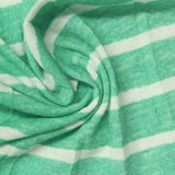Mint Horizontal-Stripe Jersey Knit, Polyester — photo 3