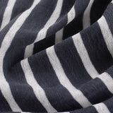 Charcoal Vertical-Stripe Rib Knit, Cotton-Poly — photo 3