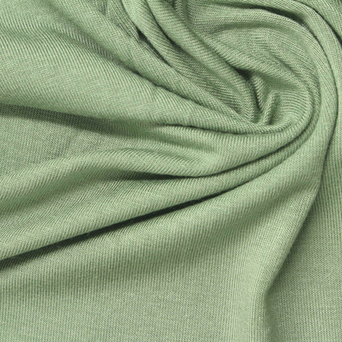 Light Green Marl Jersey Knit, Viscose, 235 gsm