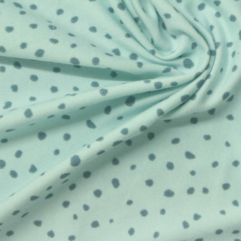 Printed Polyester Stretch Milk Silk Knit Fabric, 160 gsm, 152 cm — Green
