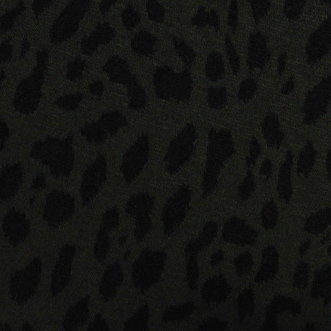 Jacquard Polyester Stretch Knit Fabric, 260 gsm, 160 cm — Black