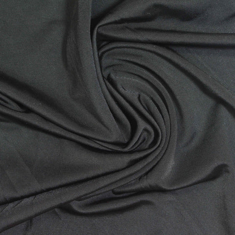 Polyester Stretch Jersey Knit Fabric, 154 gsm, 170 cm — Grey