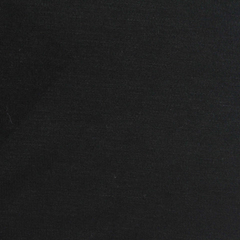 Viscose Polyester Stretch Jersey Knit Fabric, 220 gsm, 170 cm — Black