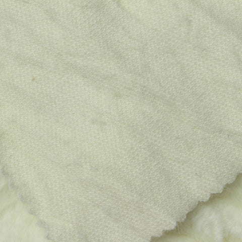 Polyester Stretch Sherpa Fleece Fabric, 360 gsm, 175 cm — White