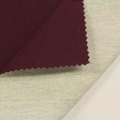 Polyester Viscose Stretch Scuba Knit Fabric, 485 gsm, 163 cm — Red