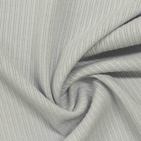 Viscose Polyester Rib Knit Fabric, 270 gsm, 150 cm — Grey