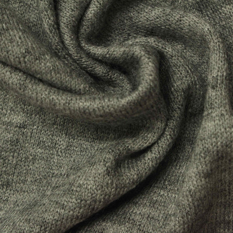 Heathered Grey Marl Jersey Knit, Viscose-Nylon