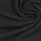 Polyester Stretch Crepe Fabric, 180 gsm, 145 cm — Black — photo 3