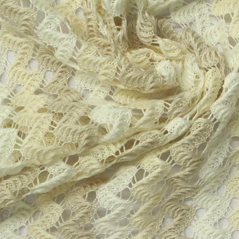Light Beige Chevron Jacquard, Polyester