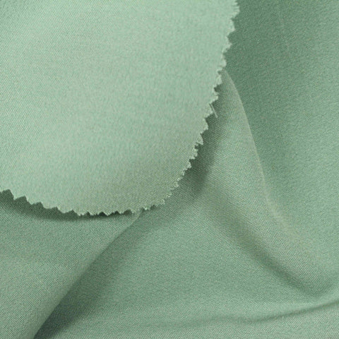 Polyester Viscose Stretch Woven Fabric, 225 gsm — Green