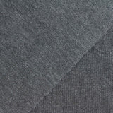 Dark Grey Marl Rib Knit, Poly-Cotton — photo 3