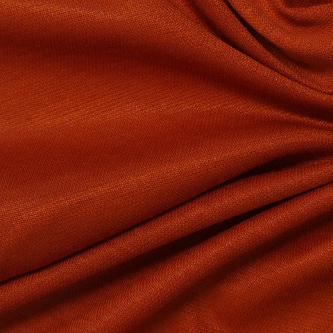 Polyester Cotton Interlock Knit Fabric, 124 gsm, 138 cm — Orange