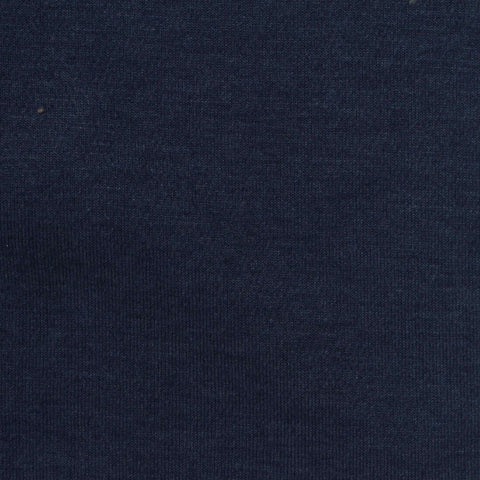 Polyester Cotton Birdseye Knit Fabric, 210 gsm, 180 cm — Navy