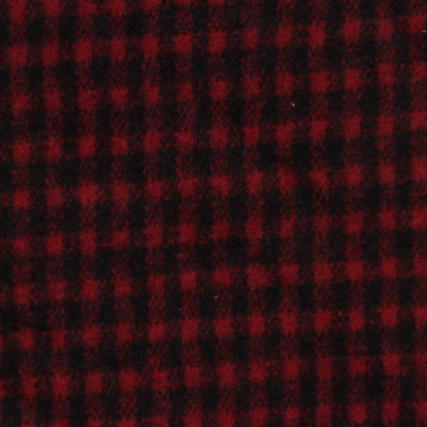 Red Check Knit, Polyester