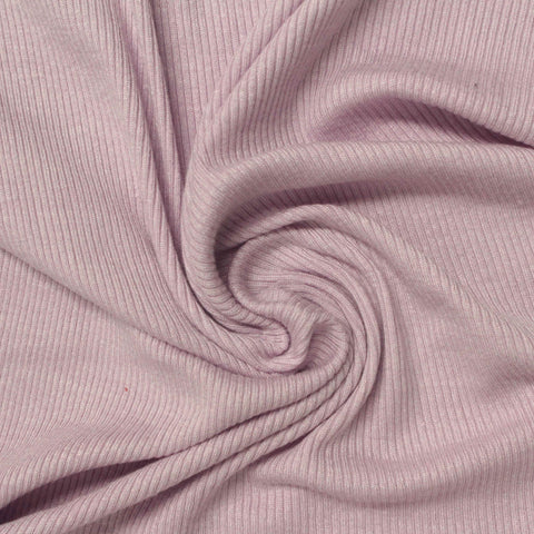 Dusty Pink Rib Knit, Viscose