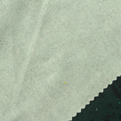 Dark Green Abstract Chunky Knit, Polyester