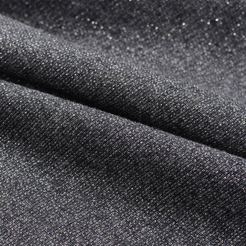 Dark Grey Marl French Terry, Cotton-Metallic, 260 gsm, 155 cm, ref EF-10950