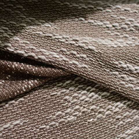 Brown Marl Chunky Knit, Acrylic-Cotton