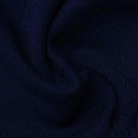 Polyester Stretch Jersey Knit Fabric, 440 gsm, 165 cm — Navy