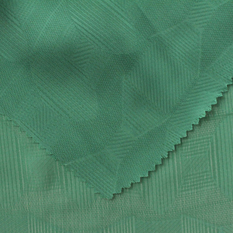 Green Geometric-Square Jacquard, Polyester
