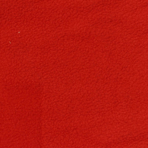 100% Polyester Fleece Fabric, 265 gsm, 170 cm — Red