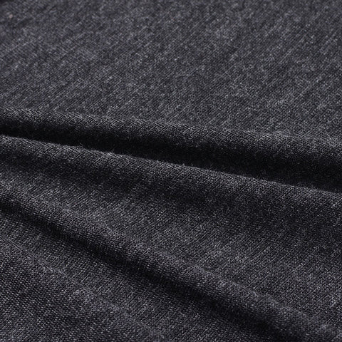 Dark Grey Marl Jersey Knit, Viscose, 140 gsm, 165 cm