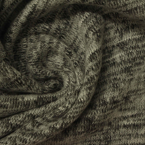 Light Grey Marl Jersey Knit, Viscose-Poly, 191 gsm