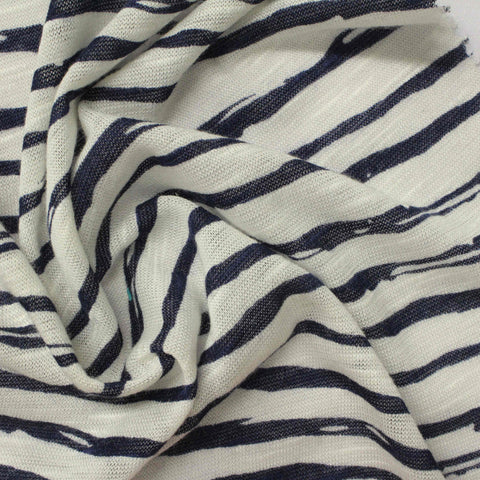 Slub 100% Viscose Jersey Knit Fabric, 100 gsm, 155 cm — White