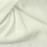 100% Polyester Birdseye Knit Fabric, 200 gsm, 150 cm — White — photo 3