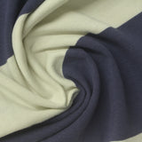 Cream Horizontal-Stripe Jersey Knit, Cotton — photo 3