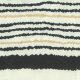 Black Horizontal-Stripe Jersey Knit, Polyester — photo 3