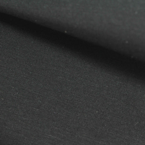 100% Viscose Jersey Knit Fabric, 340 gsm, 165 cm — Black